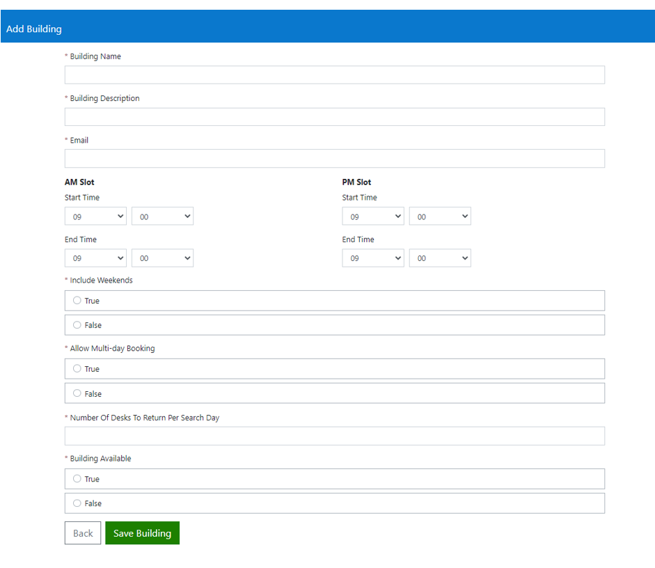 Manage Buildings