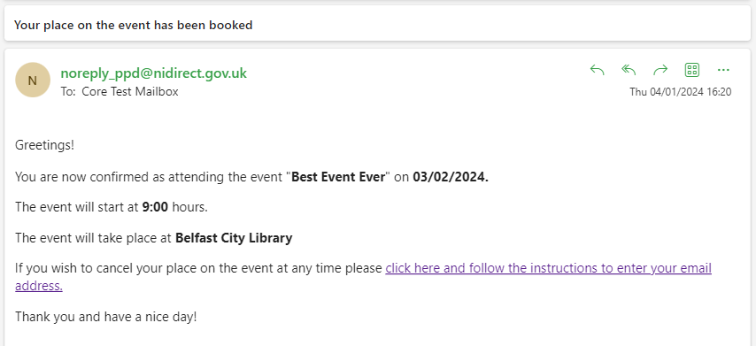 Public - Cancel Booking Link